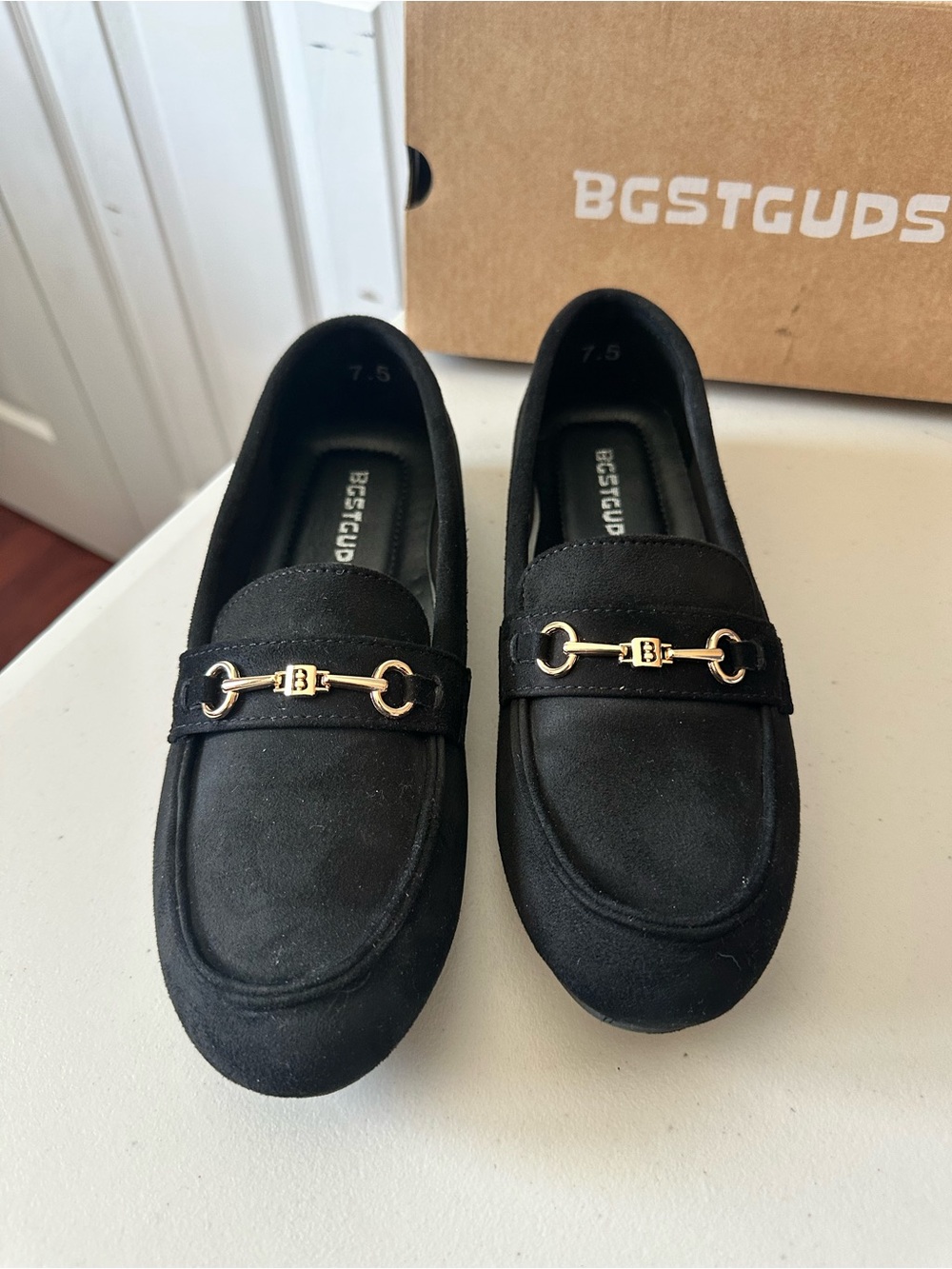 Women Loafers Comfortable Dressy Shoes in Black